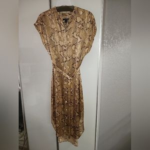 Beautiful Silk Snake Print Button Down Never wore Brand New!